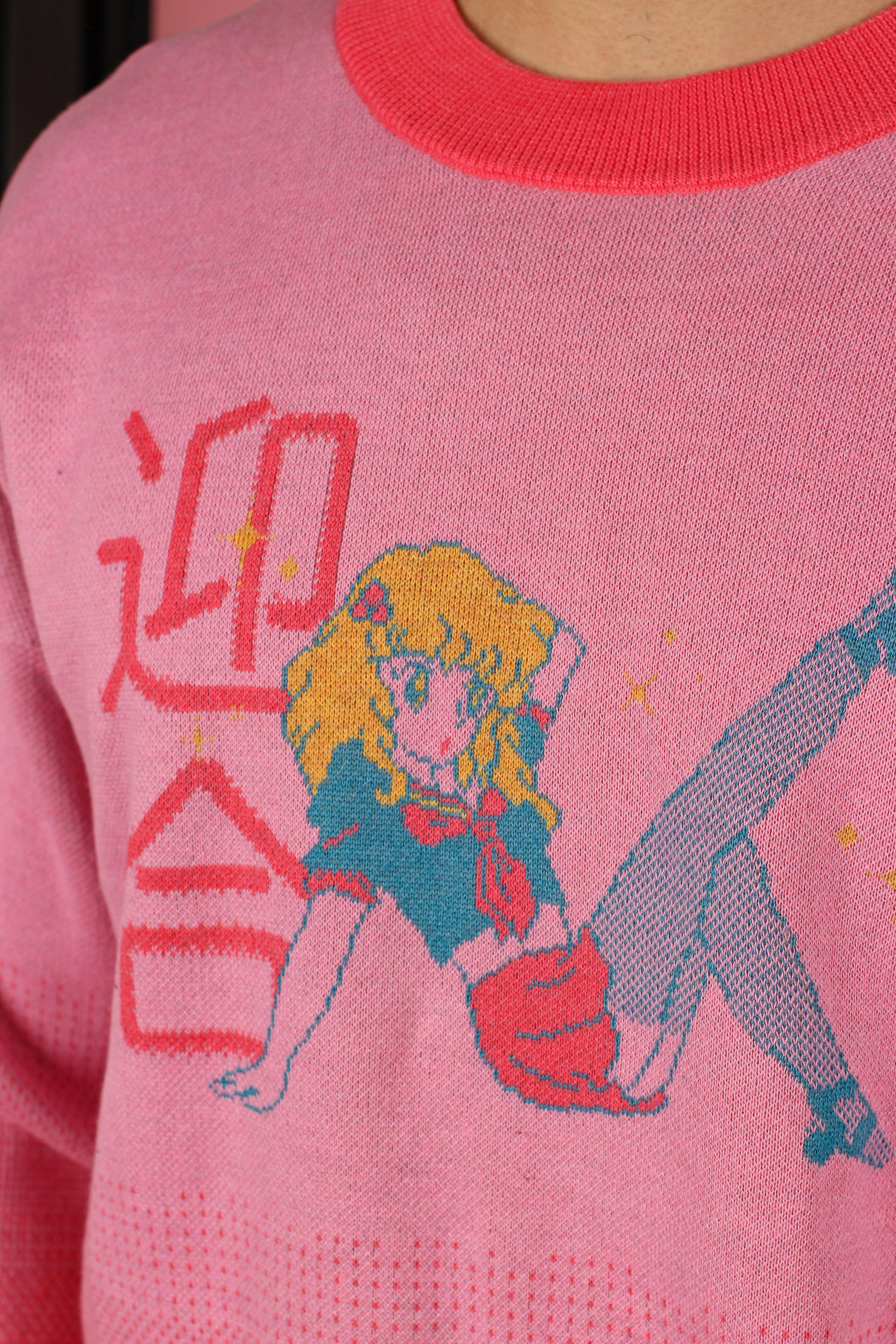 8-Bit Anime Girl Knit Sweater - Image 4