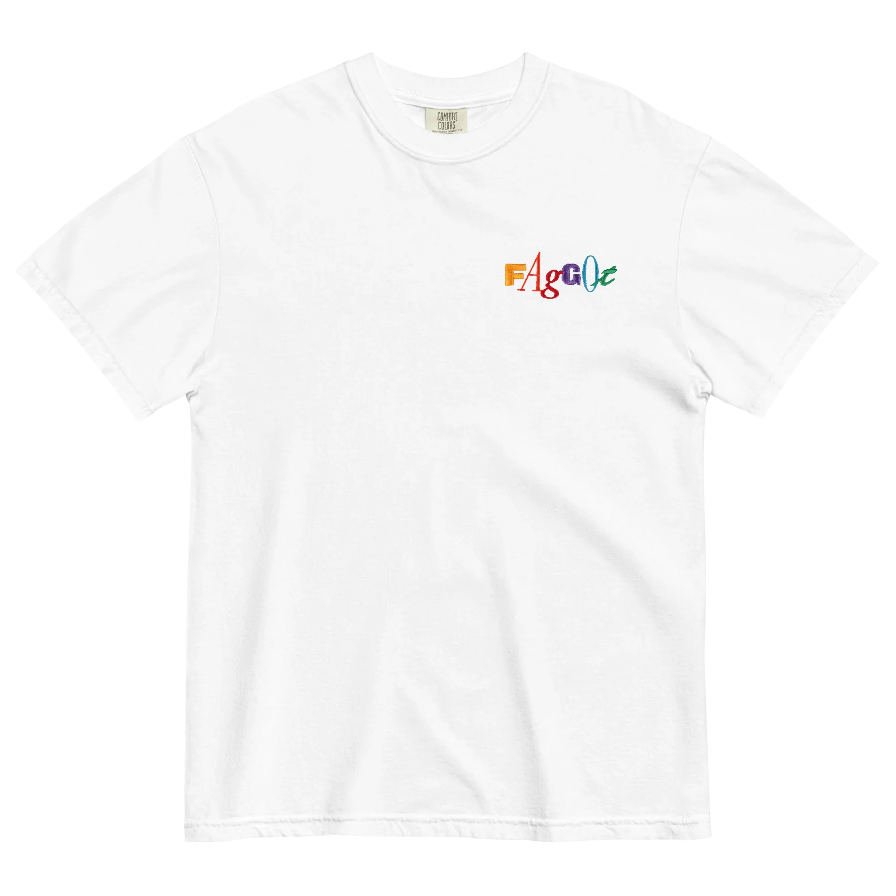 90's Style Faggot Embroidered T-Shirt - Image 4