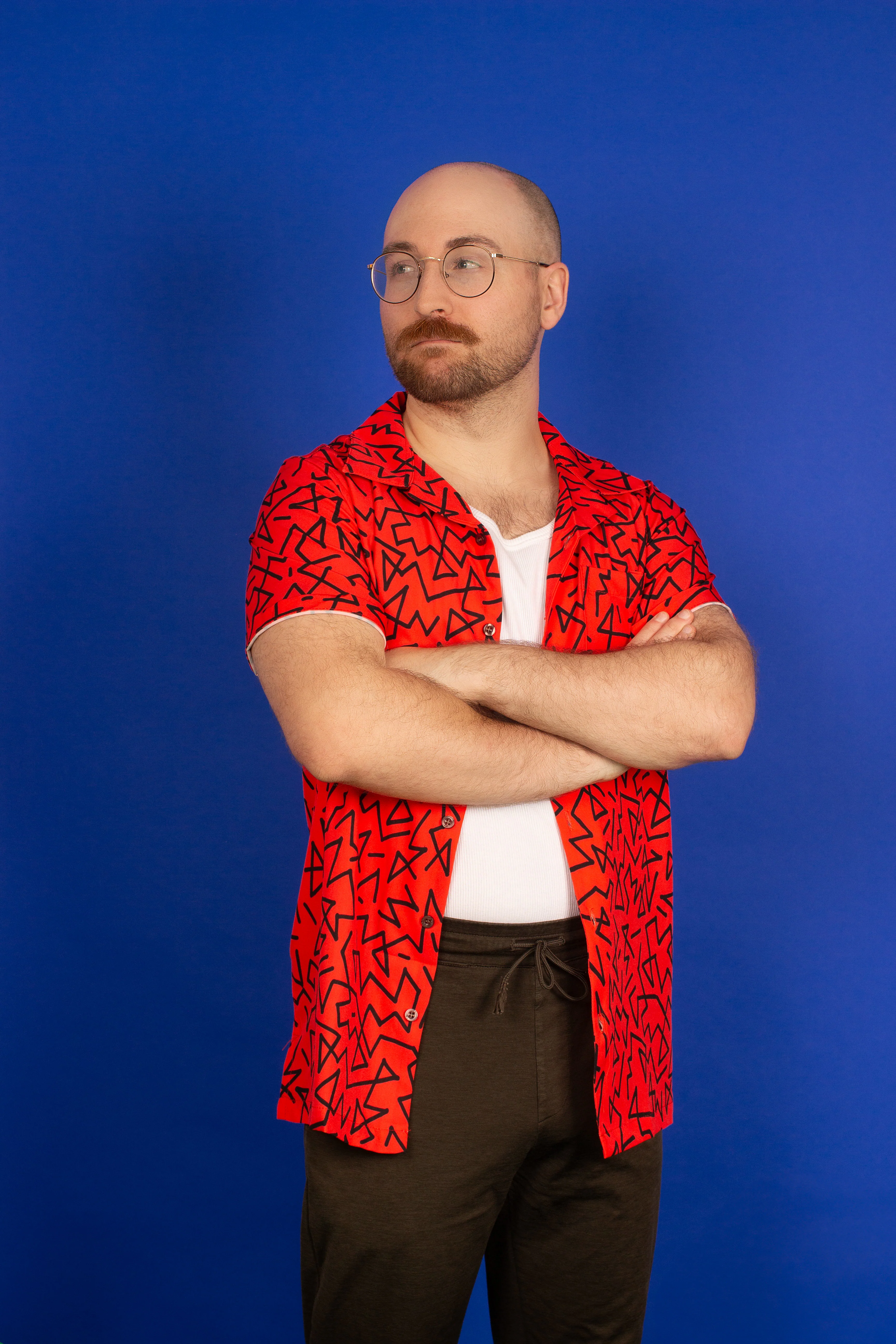 Red Zig-zag Hawaiian Shirt - Image 5