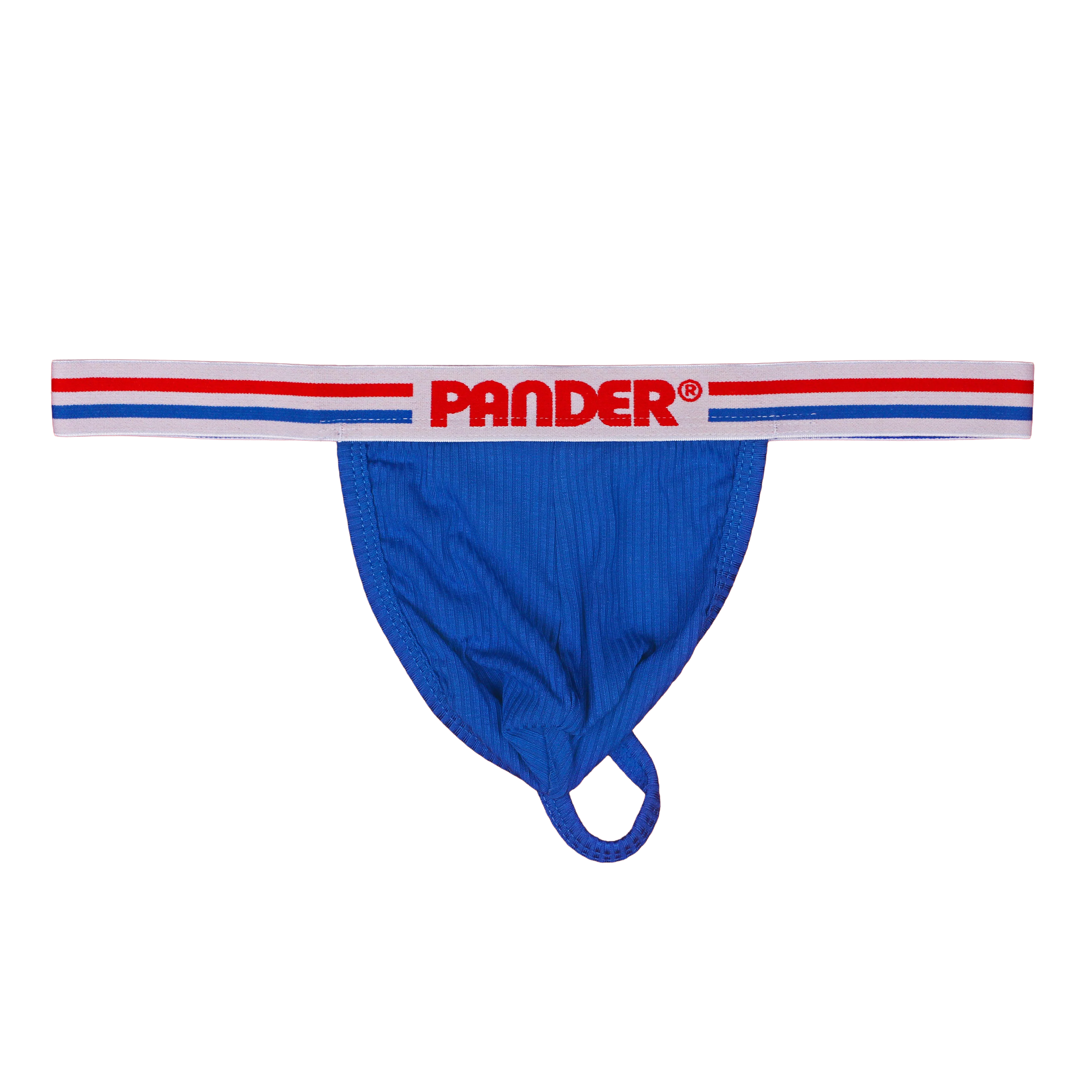 Cobalt Blue Ribbed Thong - Image 3