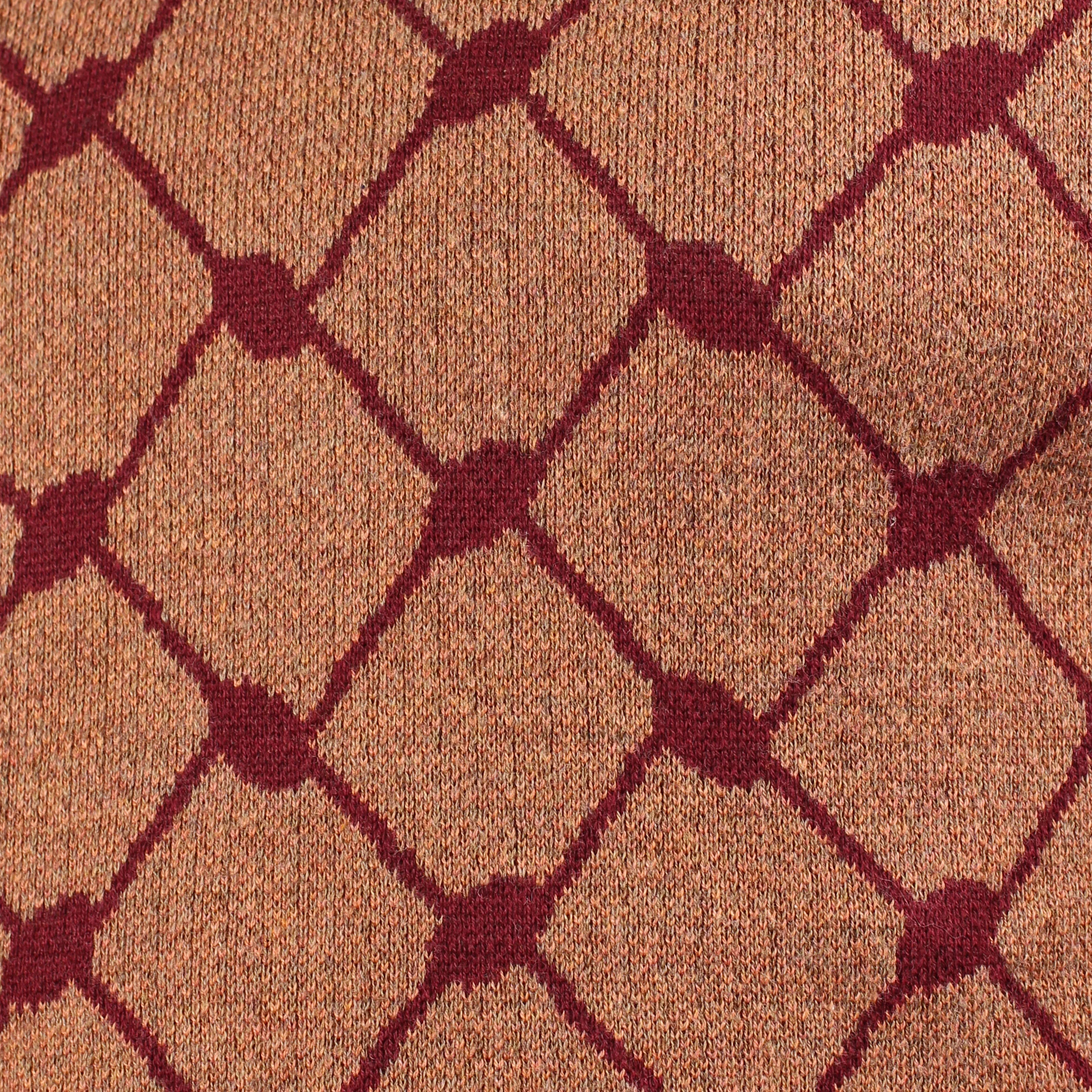 Brown Keffiyeh Knit Sweater Vest - Image 4