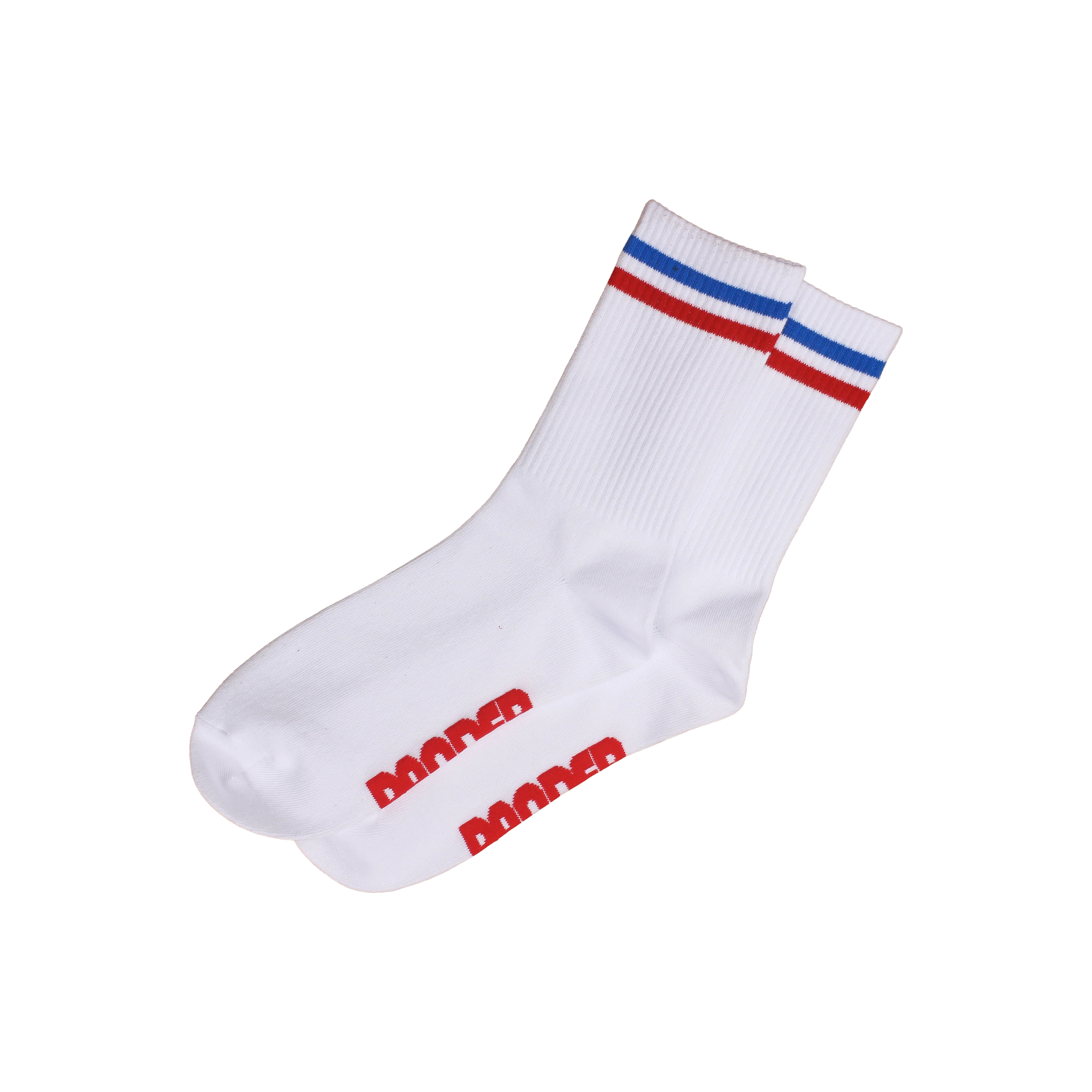 Cobalt Blue & Red Striped Socks - Image 3