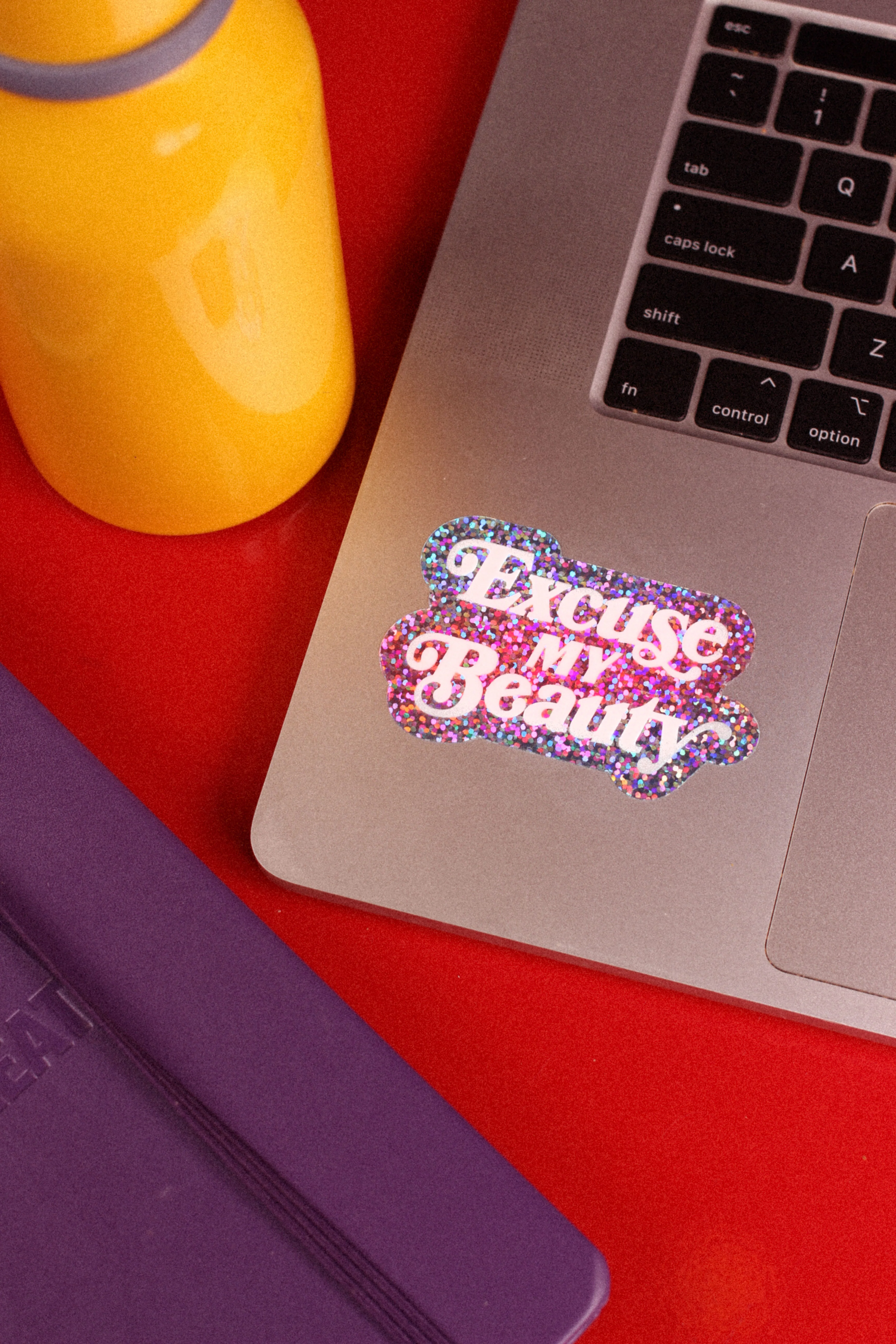 Excuse my Beauty Glitter Sticker - Image 3