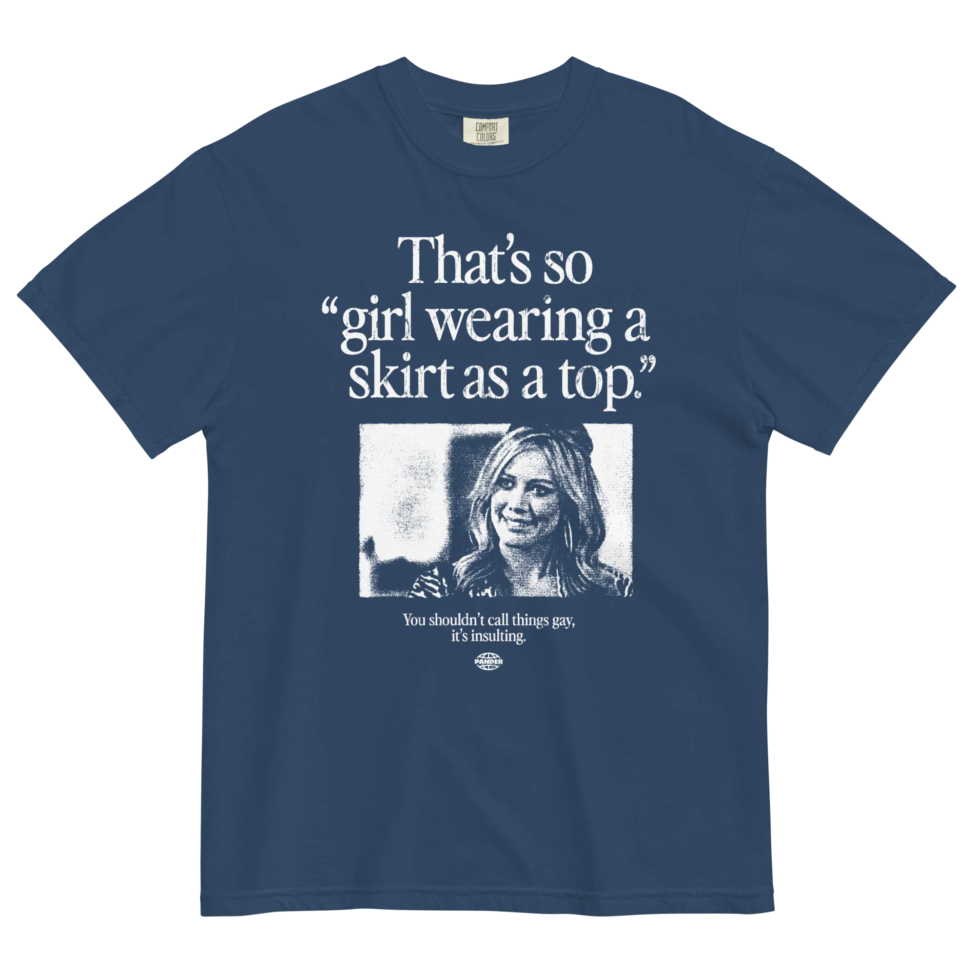 Girl Wearing a Skirt as a Top T-Shirt - Image 6