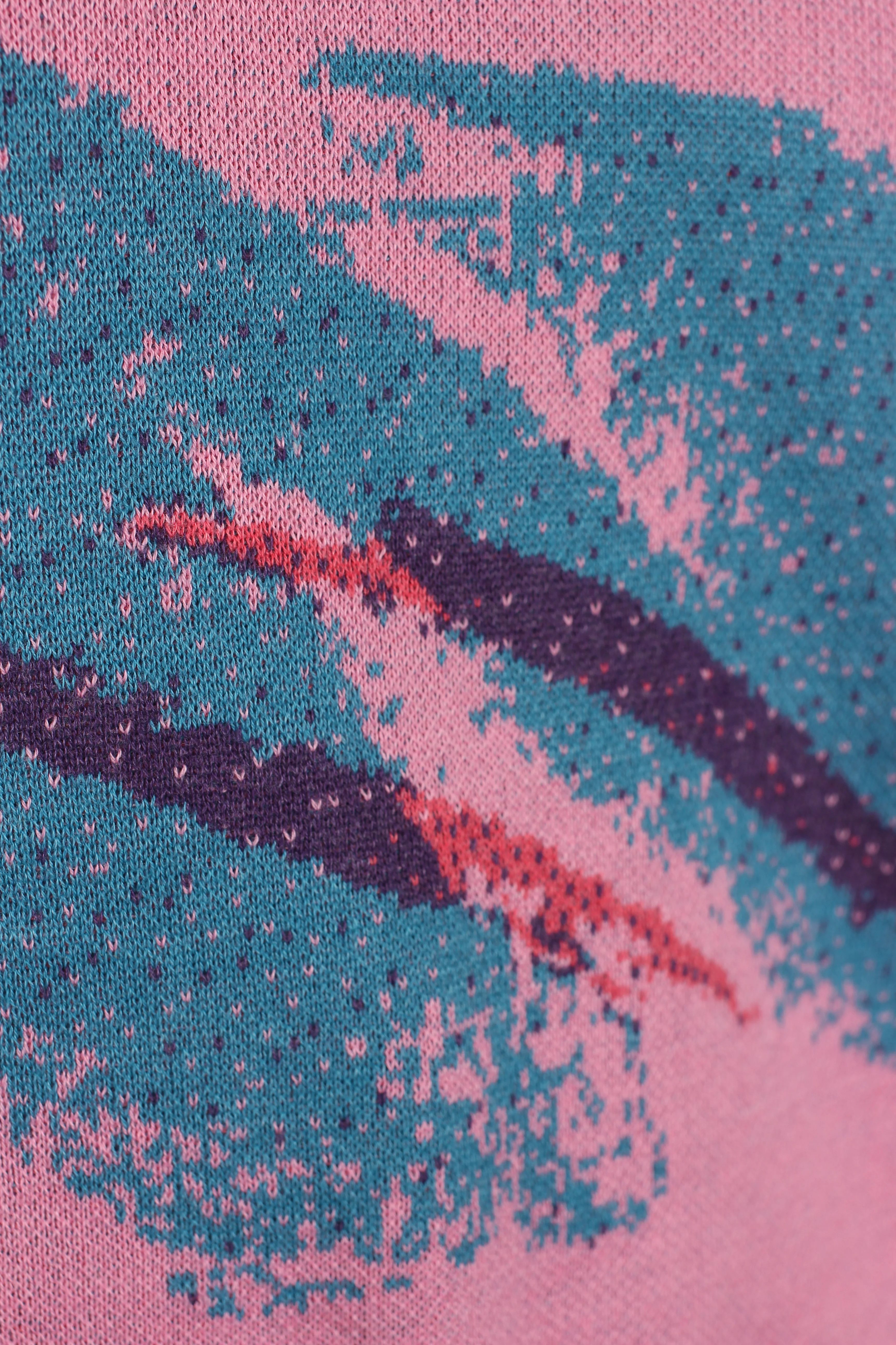 1980's Jazz Knit Sweater Vest (Pink) - Image 4