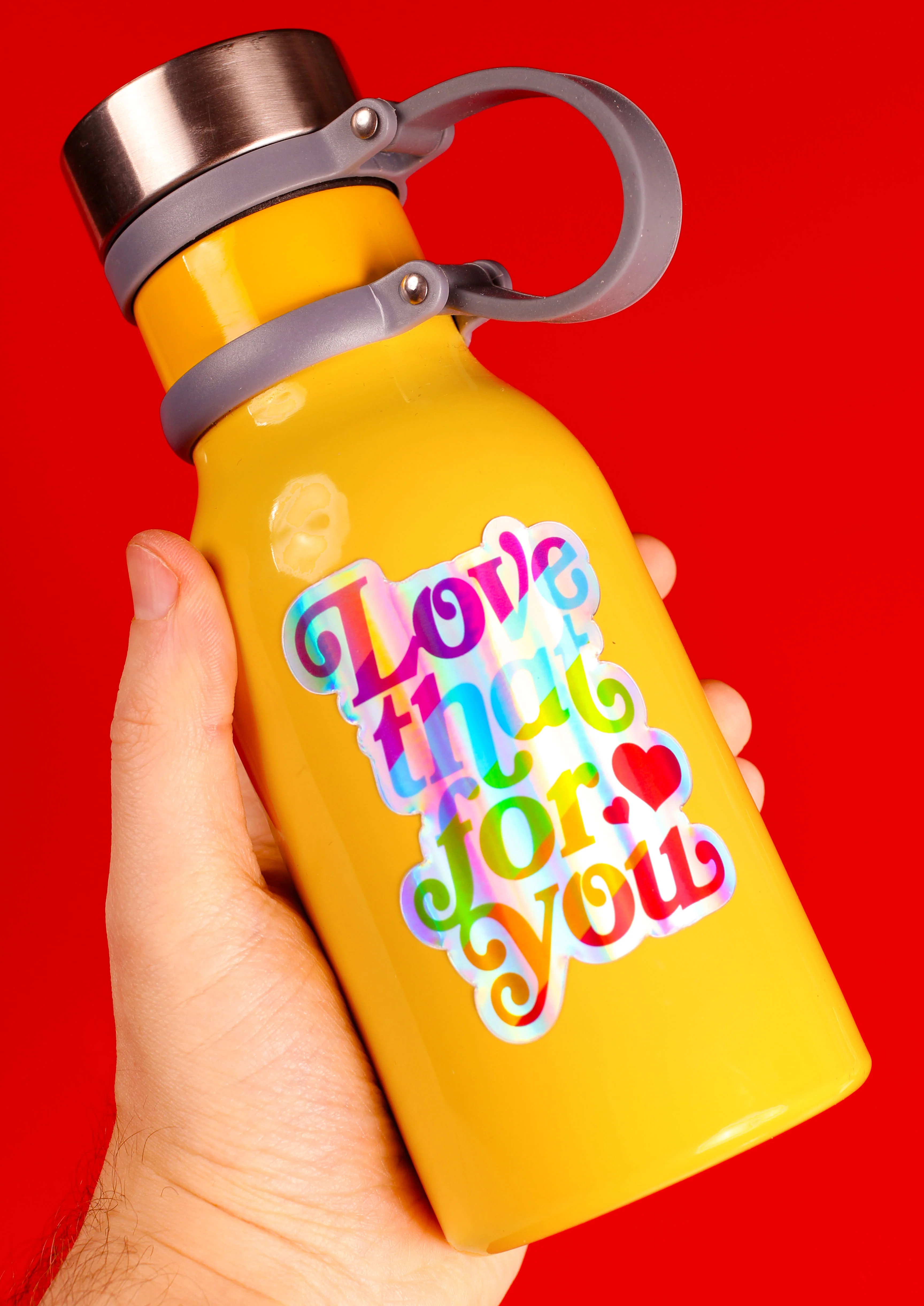Love That For You Holographic Sticker - Image 3