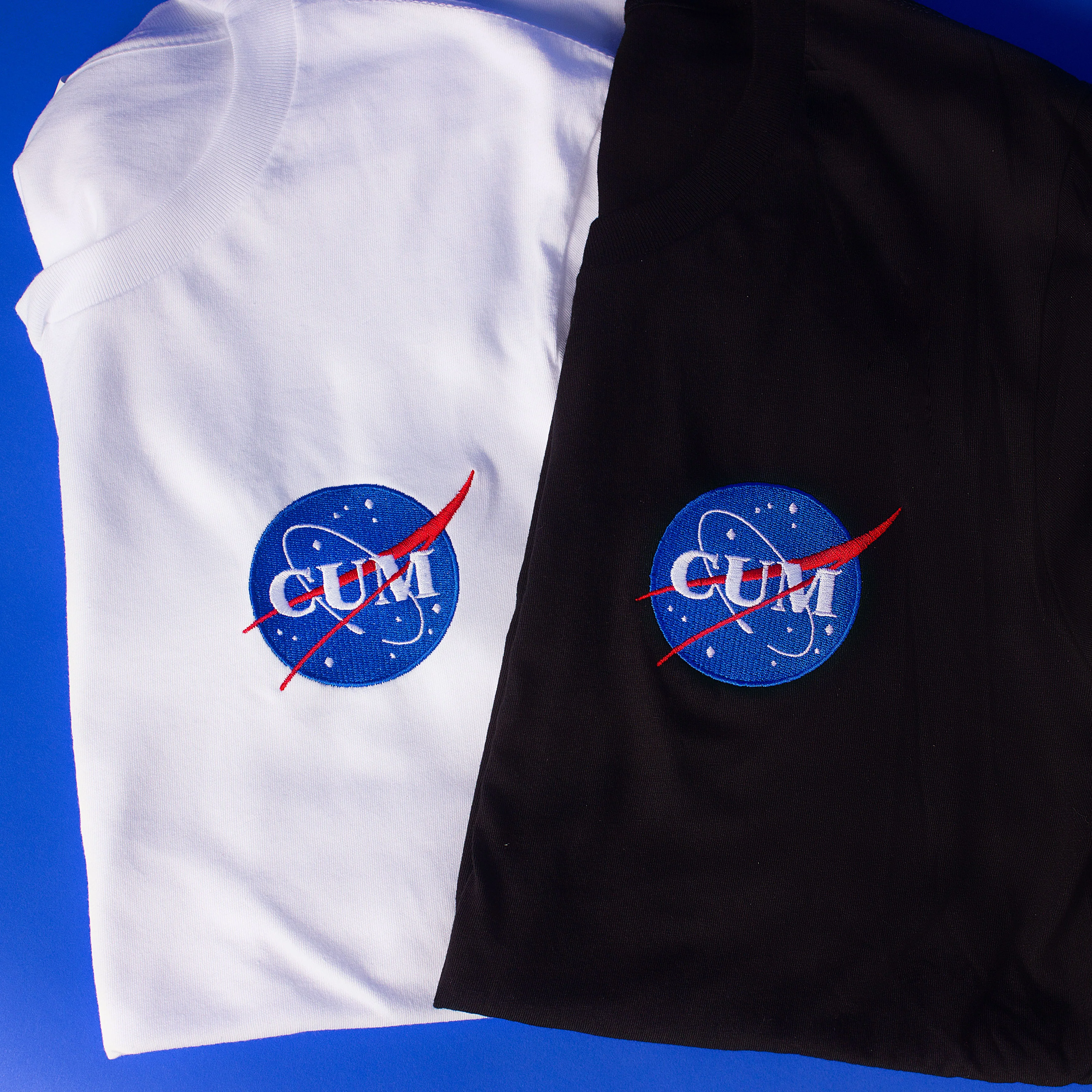 Nasa Cum Embroidered T-Shirt - Image 2