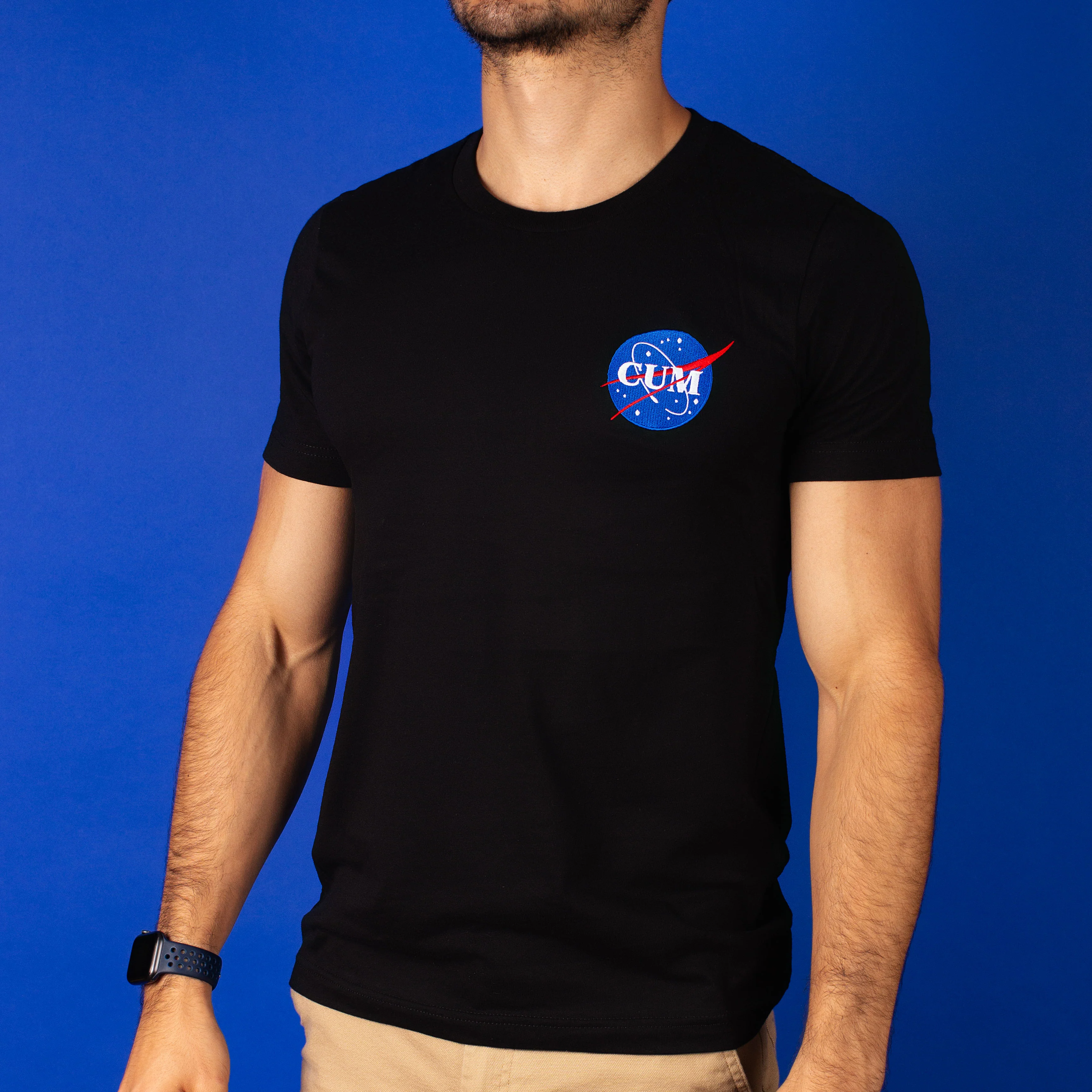 Nasa Cum Embroidered T-Shirt - Image 3
