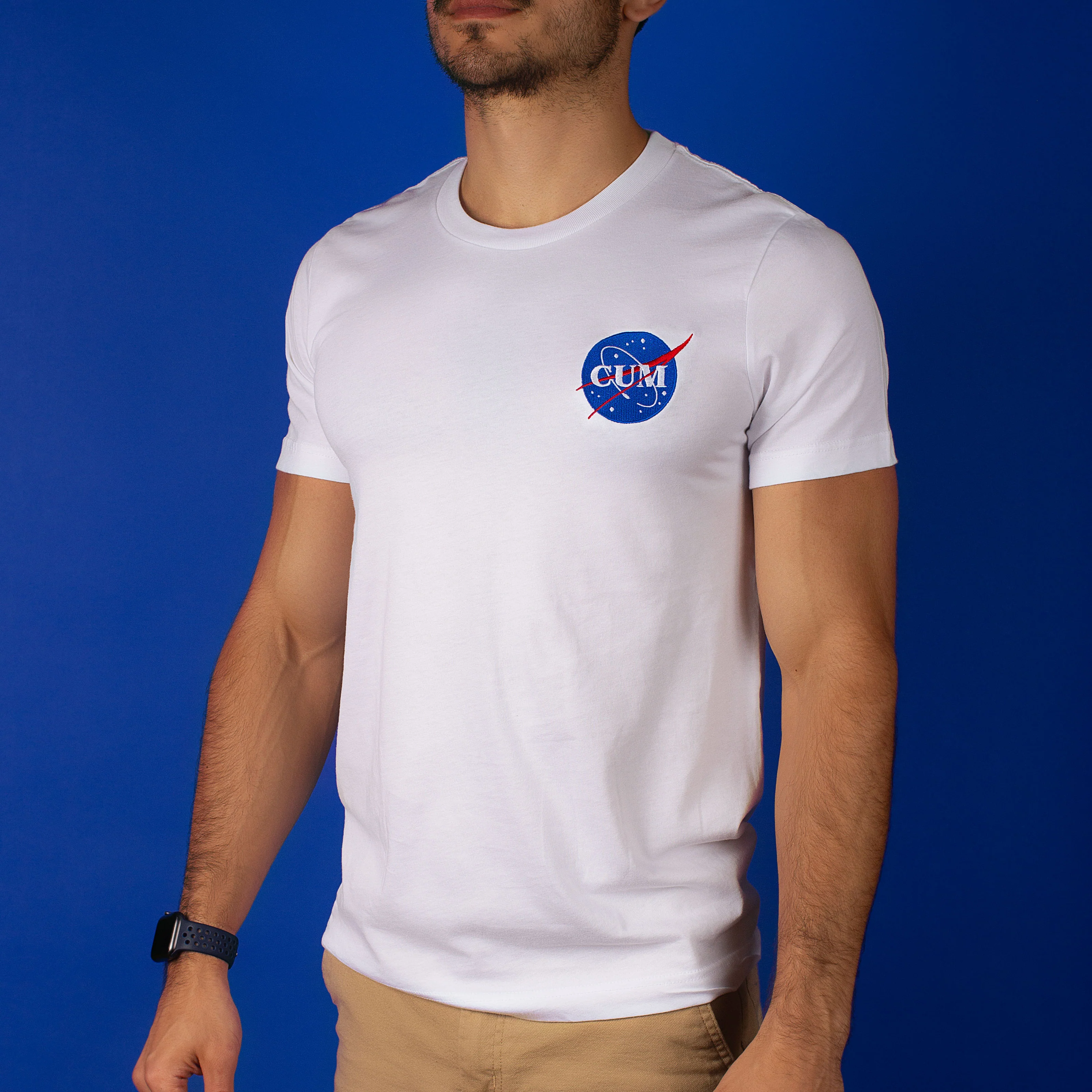 Nasa Cum Embroidered T-Shirt - Image 5