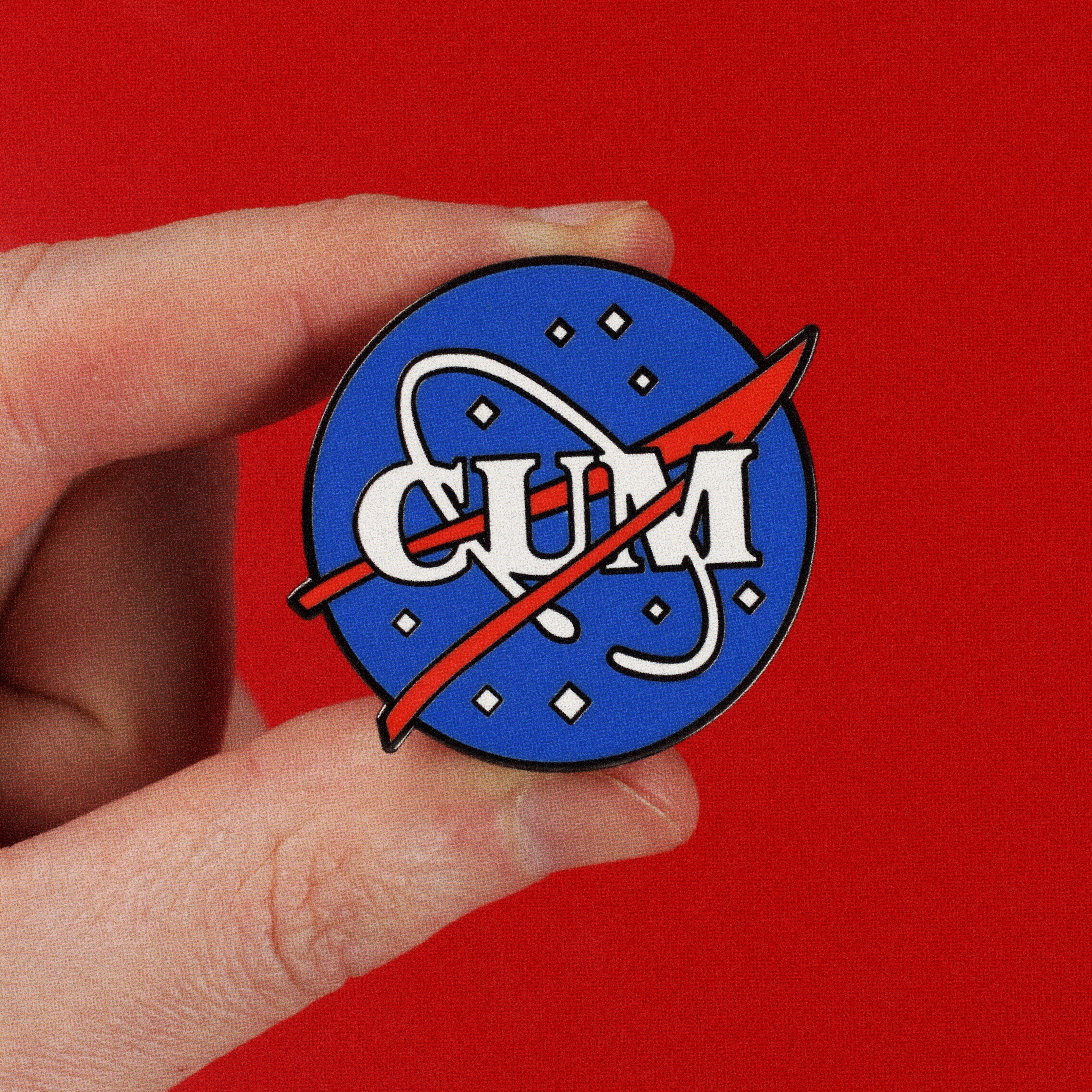 NASA Cum Enamel Pin - Image 3