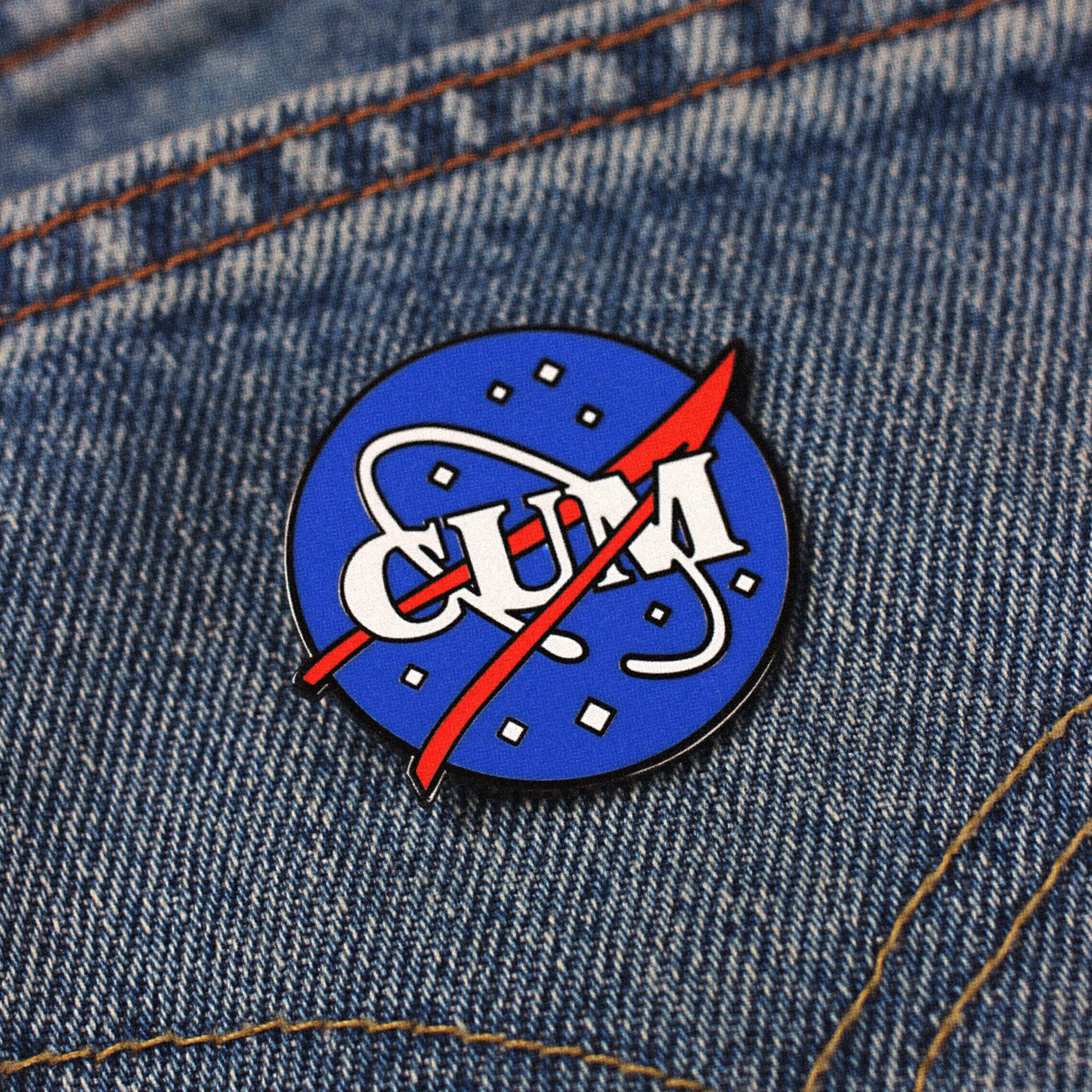 NASA Cum Enamel Pin - Image 4
