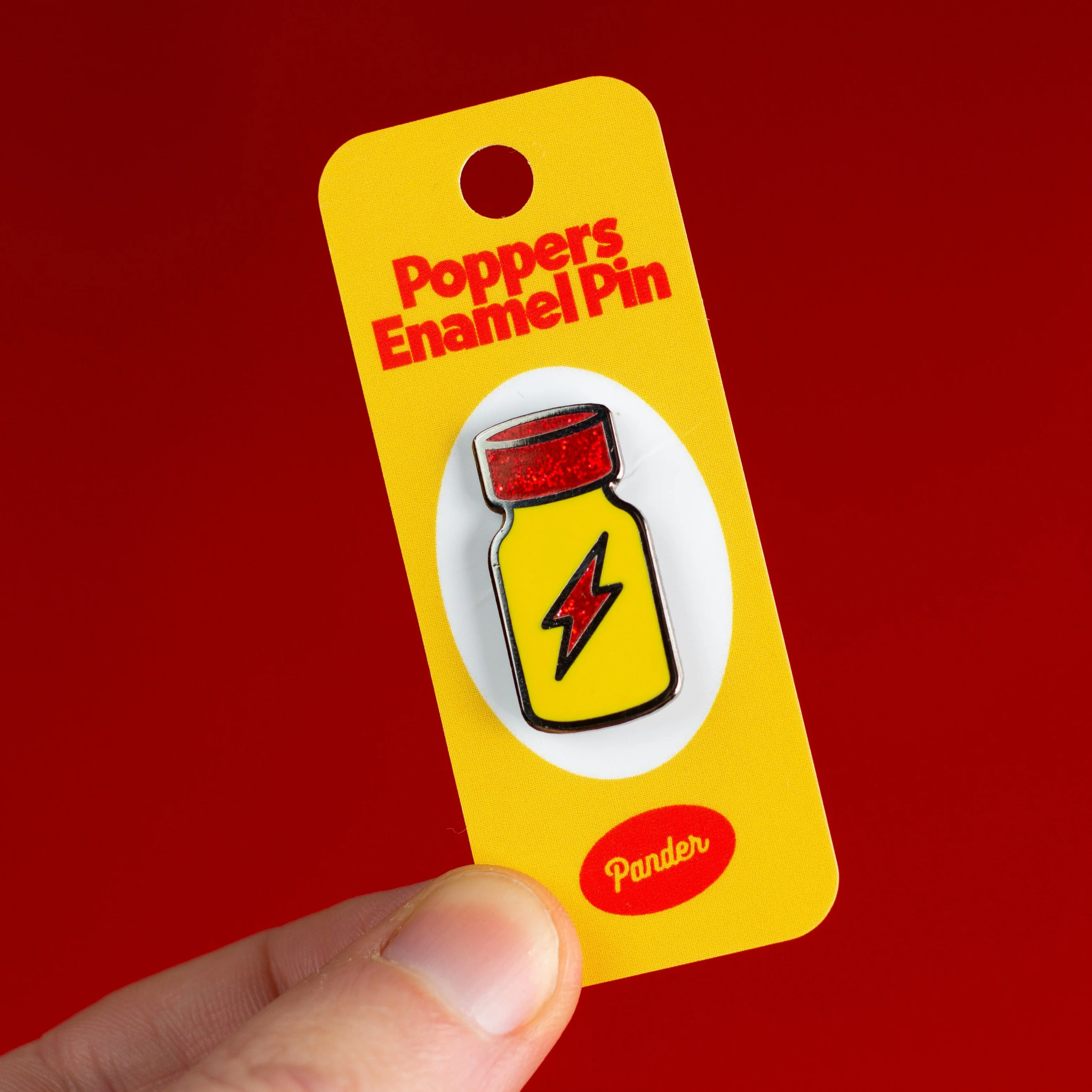 Poppers Enamel Pin - Image 3