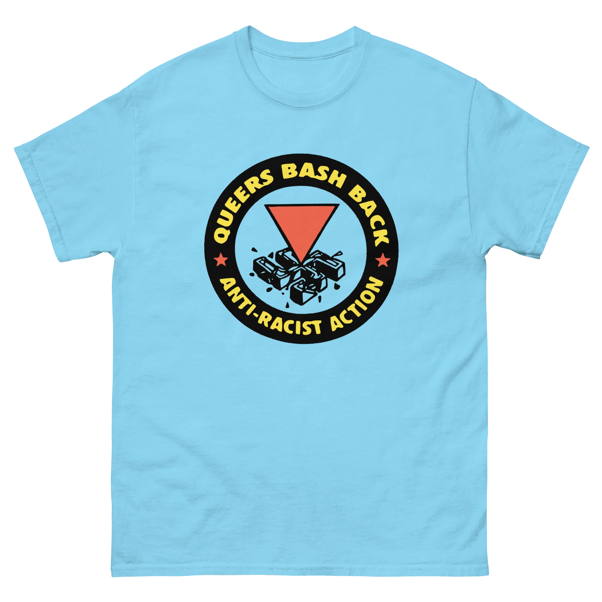 Retro Gay Pride Queers Bash Back T-Shirt - Image 10