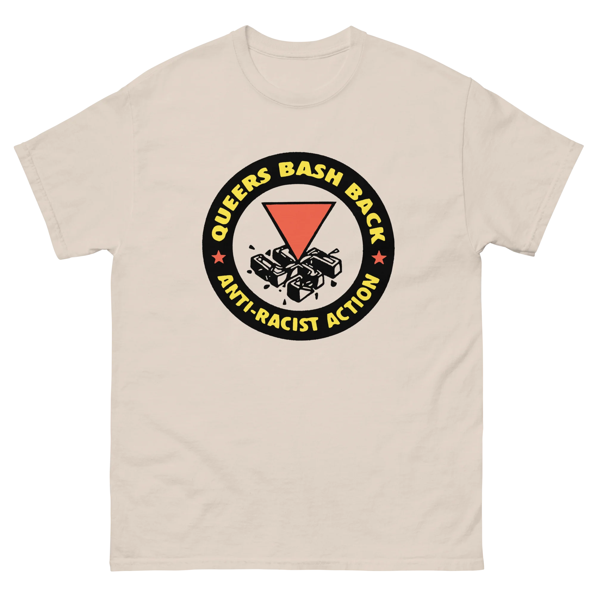 Retro Gay Pride Queers Bash Back T-Shirt - Image 11