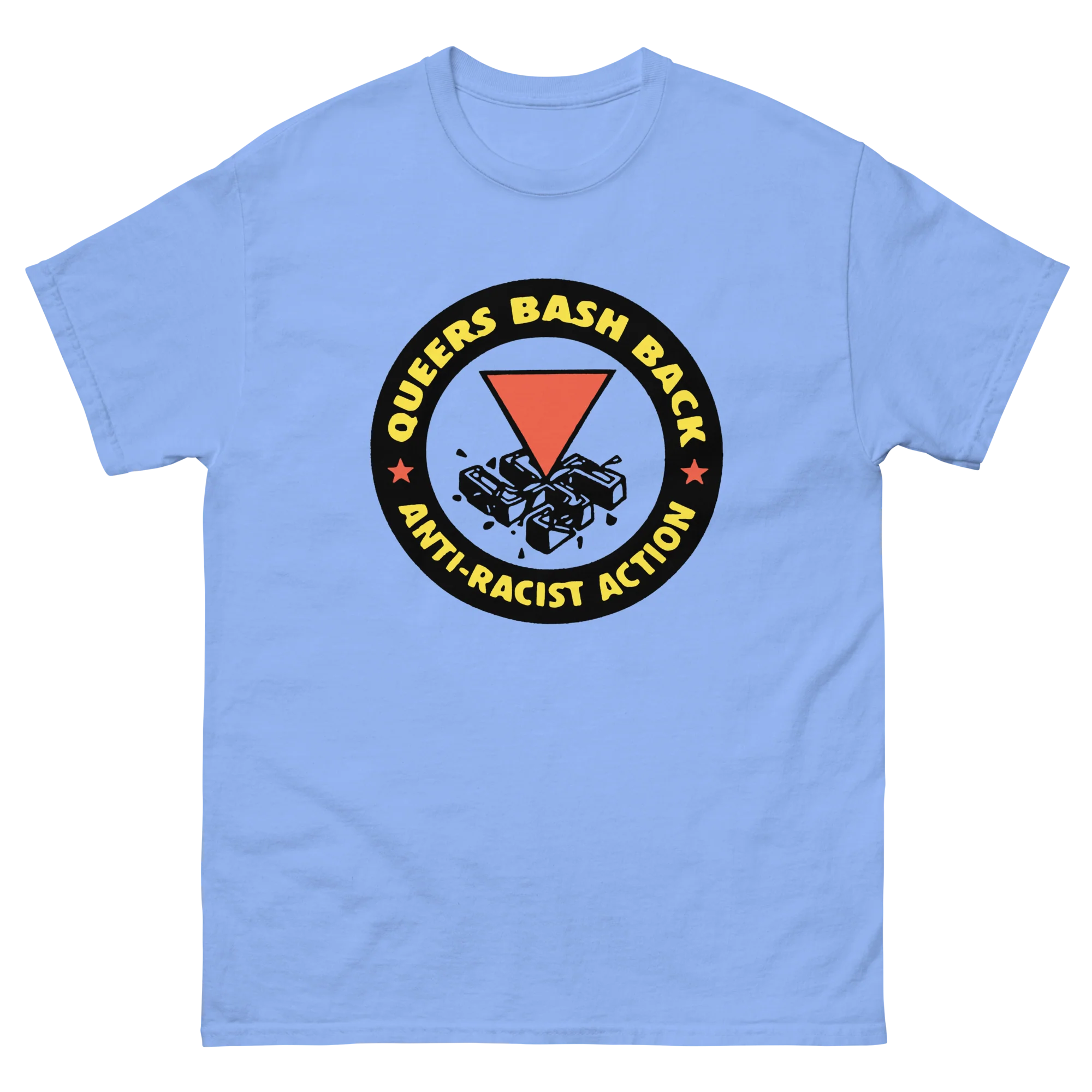 Retro Gay Pride Queers Bash Back T-Shirt - Image 7