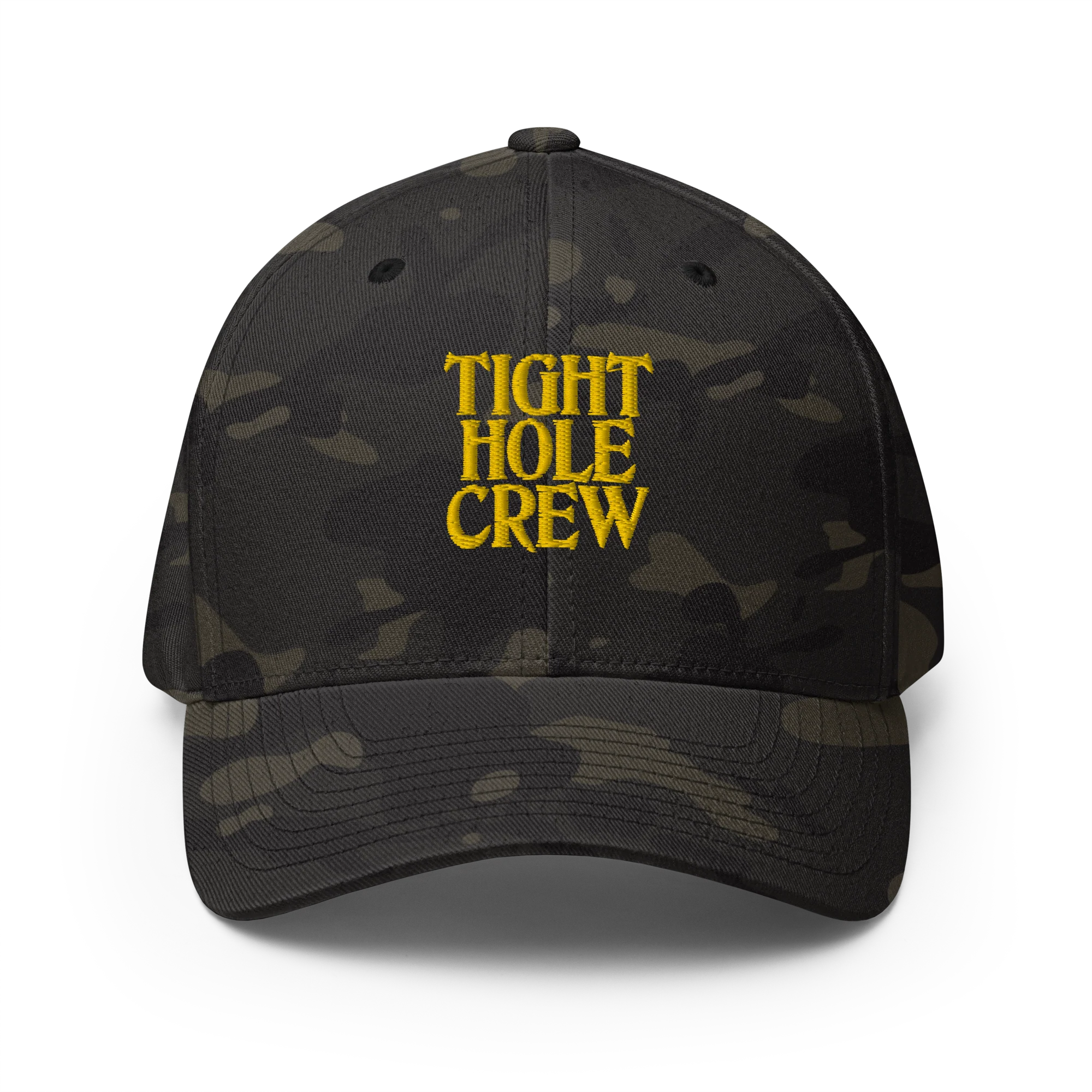 Tight Hole Crew Embroidered Hat with Flex-Fit® - Image 4