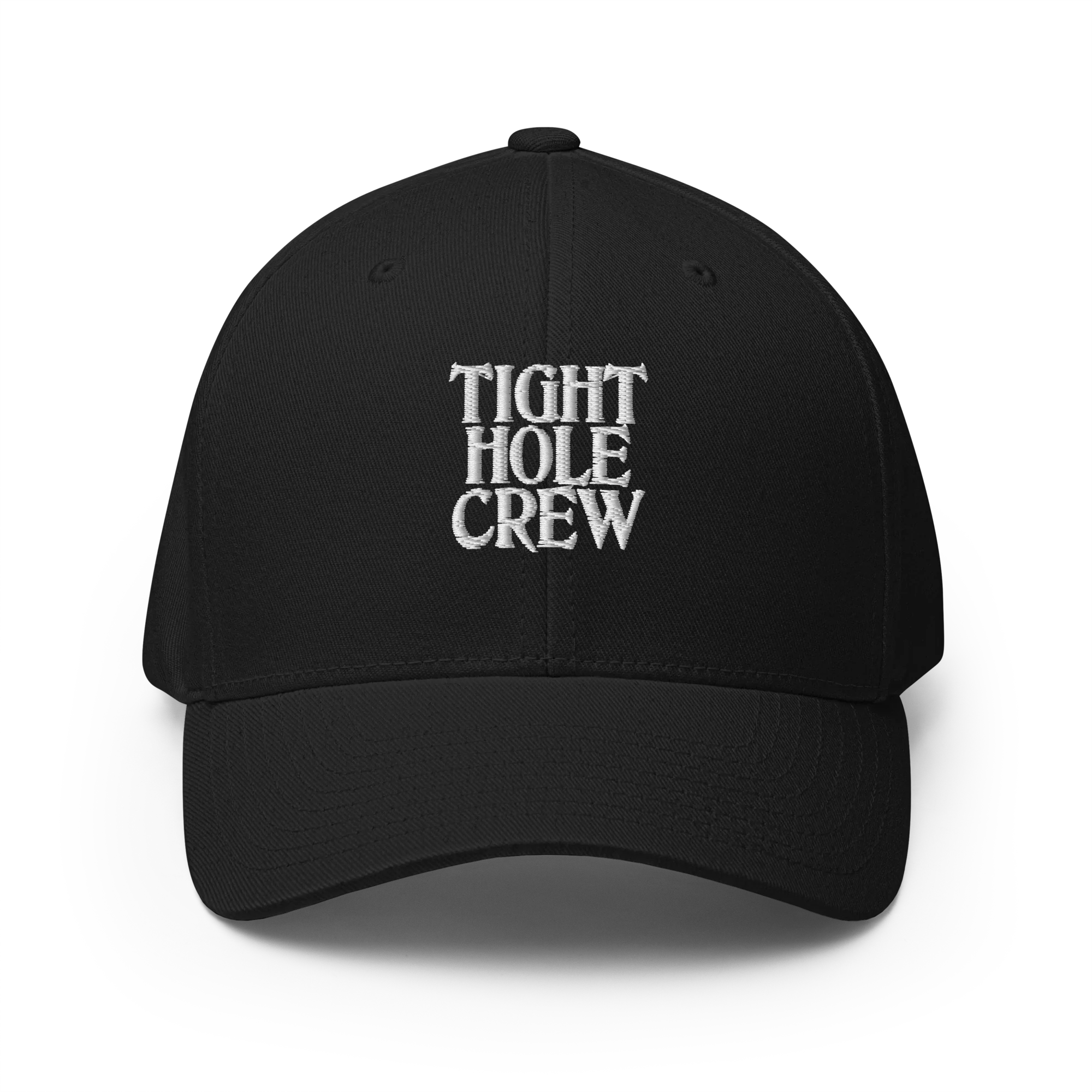 Tight Hole Crew Embroidered Hat with Flex-Fit® - Image 6
