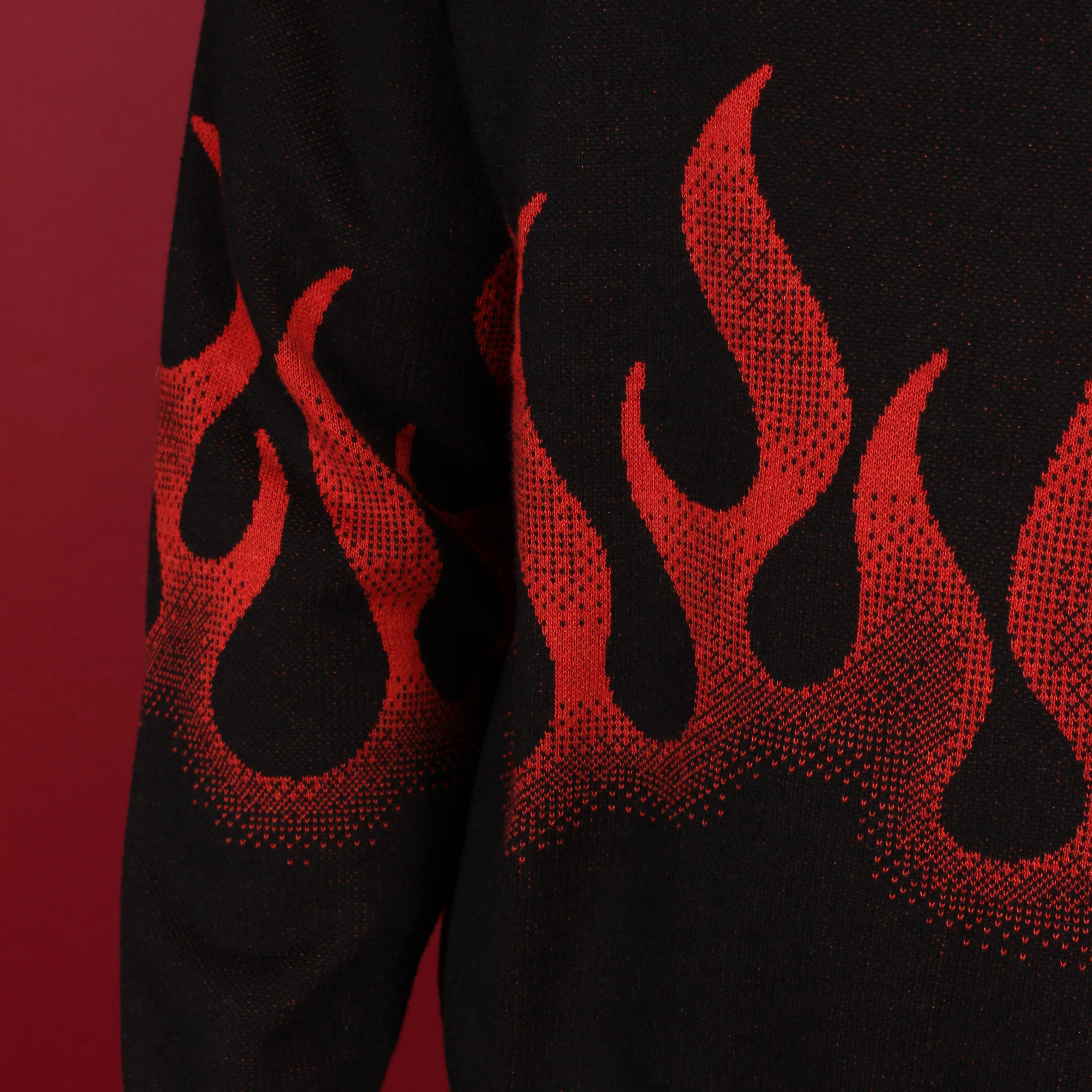 Y2K Flames Knit Sweater - Image 2
